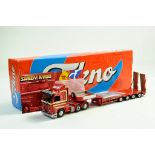 Tekno 1/50 diecast truck issue comprising Scania Low Loader Trailer in the livery of Sandy Kydd.