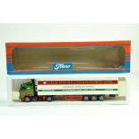 Tekno 1/50 diecast truck issue comprising Scania Fridge Trailer in the livery of HE Payne.