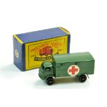 Matchbox Regular Wheels No. 63a Ford Military Ambulance. Excellent in Very Good Box.