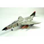 Large Tamiya 1/32 Hand Built plastic model of a F4 Phantom. Excellent.