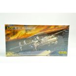 Heller 1/72 plastic aircraft model kit comprising E-2C Hawkeye. Ex trade stock, hence complete.