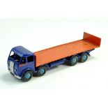 Dinky No. 503 Foden (1st Type) Flat Truck with Tailboard with blue cab and chassis, orange back