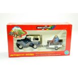 Britains Farm 1/32 Land Rover Defender and ATV Trailer Set. Generally Excellent in Very Good (