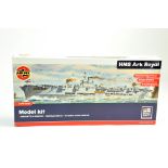 Airfix 1/600 plastic model kit comprising HMS Ark Royal. Ex trade stock, hence complete. Excellent.