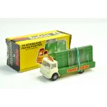 Budgie Toys No. 304 Plateglass Transporter with cream cab and green back. Generally very good to