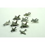 Dinky group of military aircraft. Mostly good to very good, one is fair. Note: We are happy to