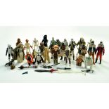 Palitoy/General Mills Star Wars Impressive Group of Figures including various issues, plus weapons /