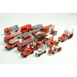 A Group of Corgi Diecast Fire Engines. Generally Good to Very Good. Note: We are happy to provide