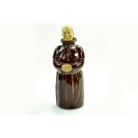 Beswick Heatmaster Monk Decanter - 8 ½” – 21.5cm - Brown Gloss Good Condition (Missing tray and