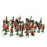 Mostly Britains assortment of household cavalry, grenadier guards etc, redcoats. Generally fair to