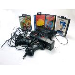 Sega Mega Drive Computer System plus Games including Sonic the Hedgehog 1 and 2, Lion King and one