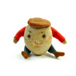 Vintage Steiff Humpty-Dumpty, original issue, circa 1912. Approx 11cm. Felt. Red arms, suggestion of