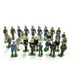 Metal Figure group comprising mostly Sailors, various makers including Britains Fair to Excellent.