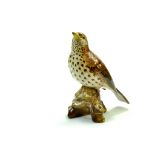 Beswick Songthrush Model No 2308 - 5 ¾” – 14.6cm - Brown with speckled Breast - Gloss - No Faults.