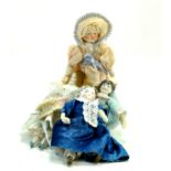 A group of vintage miniature dolls. Various types. Fair to good. Note: We are happy to provide