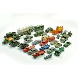 A general group of diecast, worn mostly comprising Dinky, Corgi, Britains, Lone Star etc. Mostly