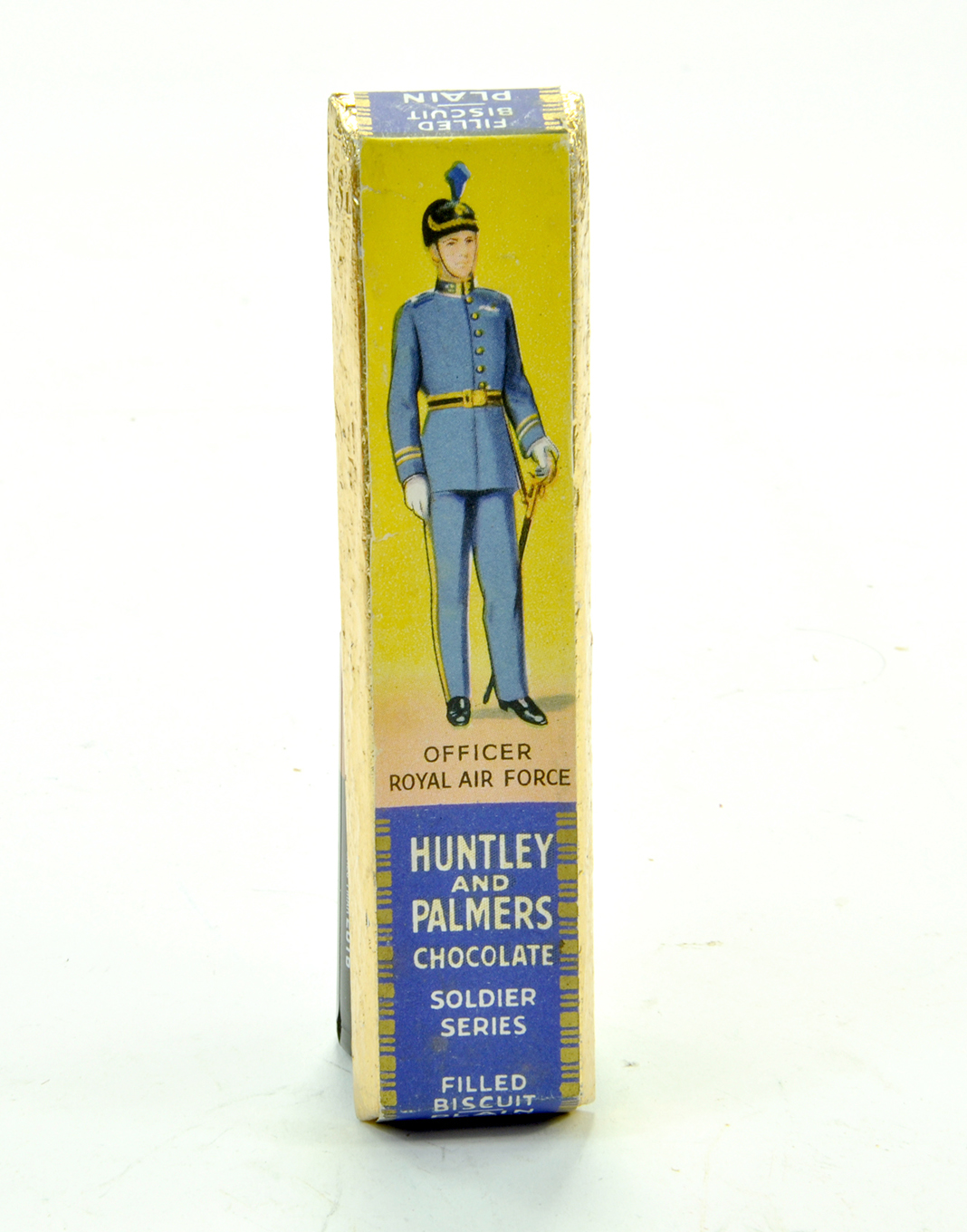 An incredibly scarce original unopened Huntley and Palmers Chocolate Soldier Series Filled