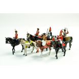 Britains or Similar Lead Metal Soldiers comprising Mounted issues inc queen figures. Various guises.