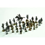 Misc metal figure group, mostly smaller scale, various makers. Generally good. Note: We are happy to