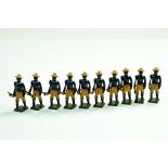 Unusual Metal Figure group comprising African Rifles (Uganda) figures by Nostalgia, Shamus Wade.