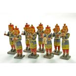 An interesting group of Indian handmade and carved band figures. Of significant age. Note: We are