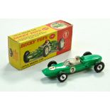 Dinky No. 241 Lotus Racing Car. Green with chrome hubs. Driver, number 7. Very good to excellent