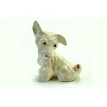 Beswick Dog with Ladybird on Tail Model No 805 3 ¾” – 9.5cm - White Dog – Gloss - No Faults. Note: