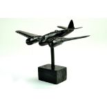 A scarce WW2, RAF Bristol Beaufighter Recognition model with stand. This black Bakelite model is 7
