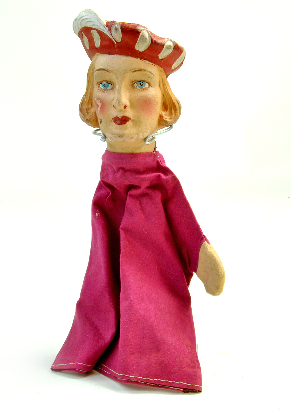 A vintage rubber-faced hand puppet. Generally fair to good. Note: We are happy to provide additional
