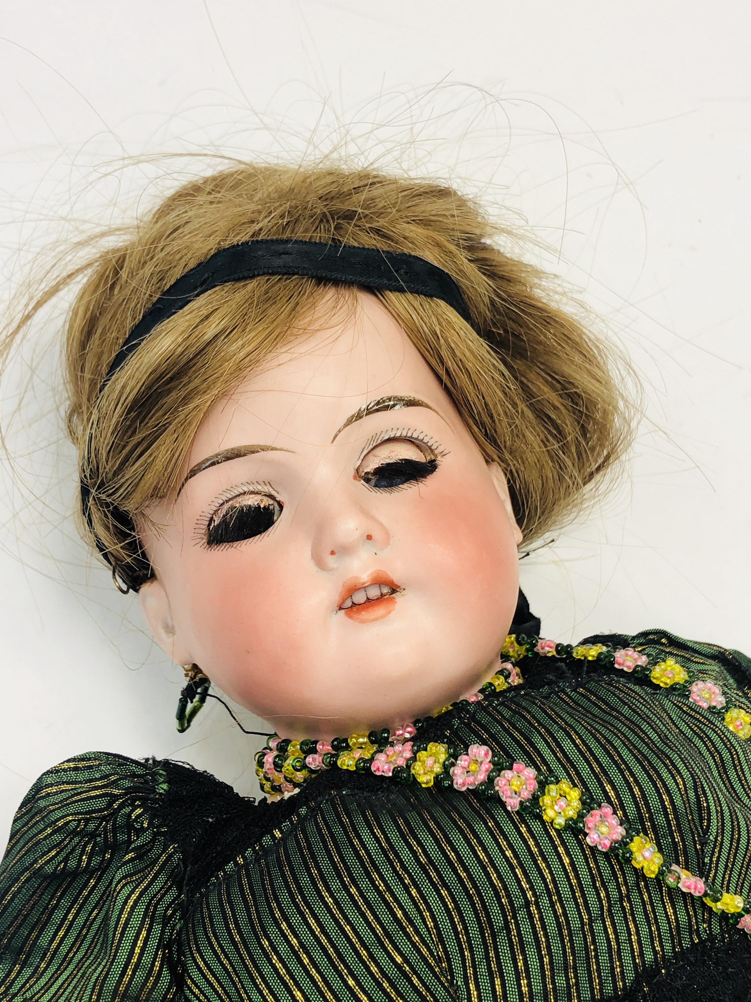 Antique Armand Marseille Doll, 20". Dolly Face doll mould 370 0 DEP antique bisque shoulder head - Image 2 of 6