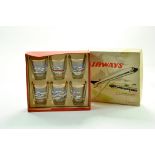Squire Presentation Set of 6 Jet Airline Glasses. British Made. Excellent. Note: We are happy to