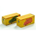 Duo of Dinky Empty boxes comprising No. 472 Austin Van plus No. 451 Trojan Van. Good to Very Good.