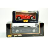 Maisto 1/18 Jaguar XJ220 plus 1/24 Lamborghini Diablo. Excellent with Boxes. Note: We are happy to