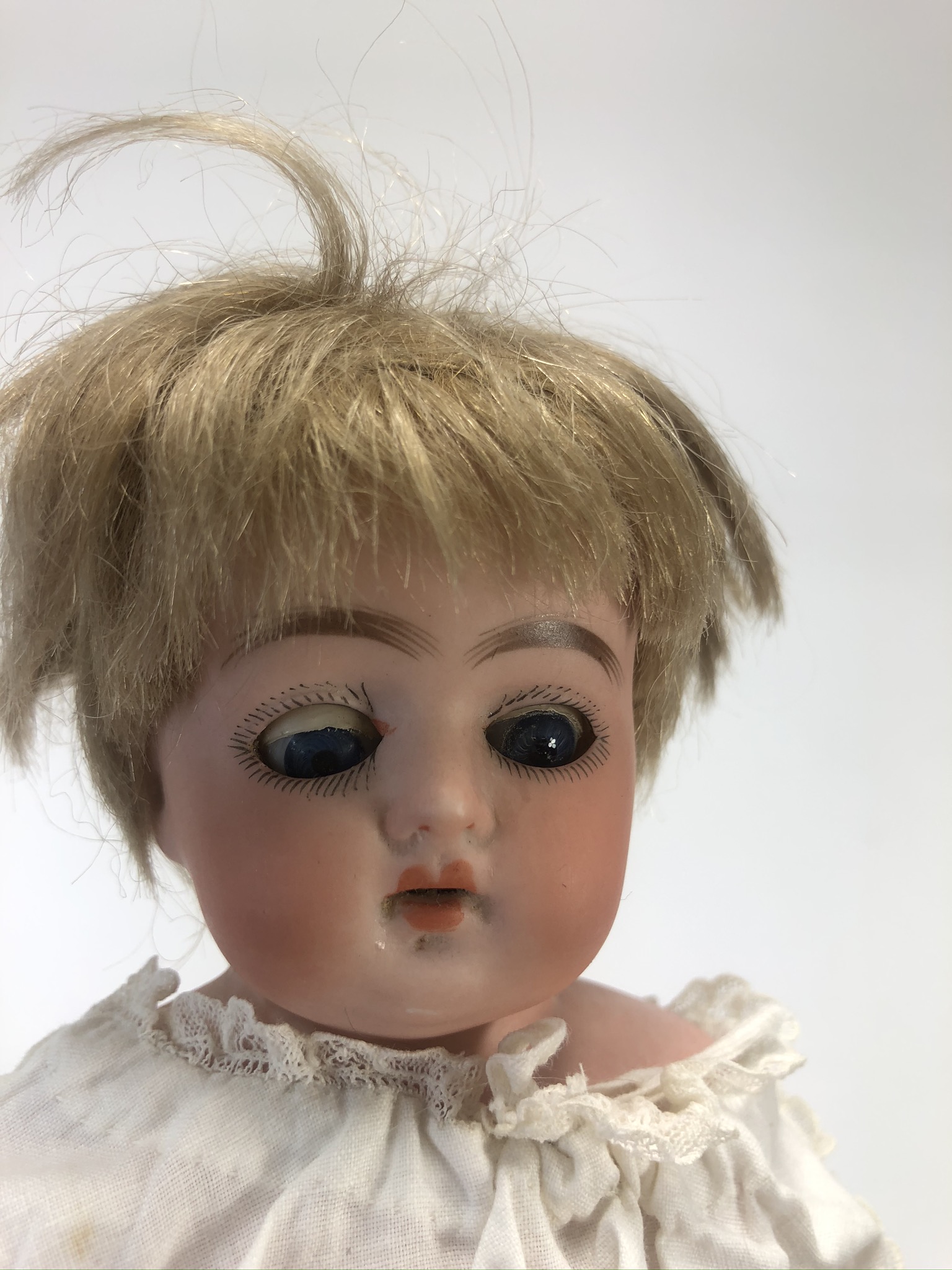 Antique German Doll, 12" Markings Made in Germany with Turtle logo, likely Schildkröt, mould - Image 2 of 7