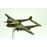 An interesting vintage scratchbuilt P38 Lightning Model Aircraft. Generally fair. Note: We are happy