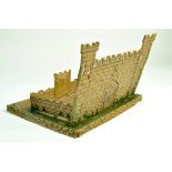 Vintage and scarce cardboard / composition type flat pack toy castle / fort. Well preserved hence