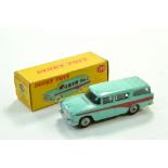 Dinky No. 173 Nash Rambler in turquoise with red side flashes, grey ridged hubs and black tyres.