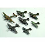 An interesting group of vintage model aircraft, various including cast issues. Note: We are happy to