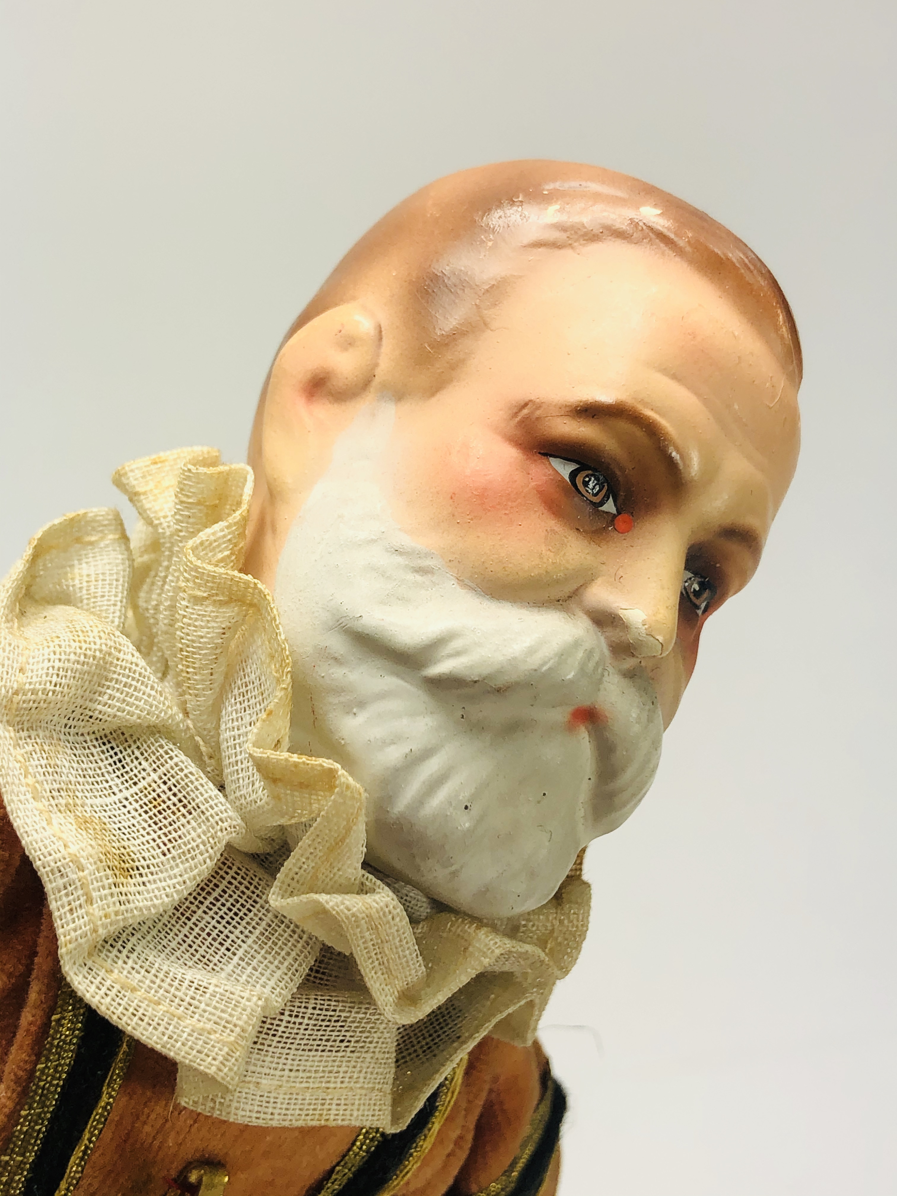 Rare Antique Beefeater doll from Germany, 12". Hand painted composition head and cloth body. - Image 3 of 6