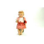 An interesting Antique 13" G&S (Gans and Seyfarth) Bisque Puppenfabrik Doll. An early issue with