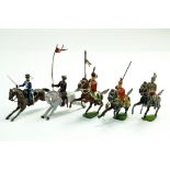 Britains or Similar Lead Metal Soldiers comprising Mounted issues. Various guises. Generally Fair.