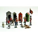 Misc Britains or Similar Lead Metal Soldiers and accessories including Guard Huts. Generally Fair to