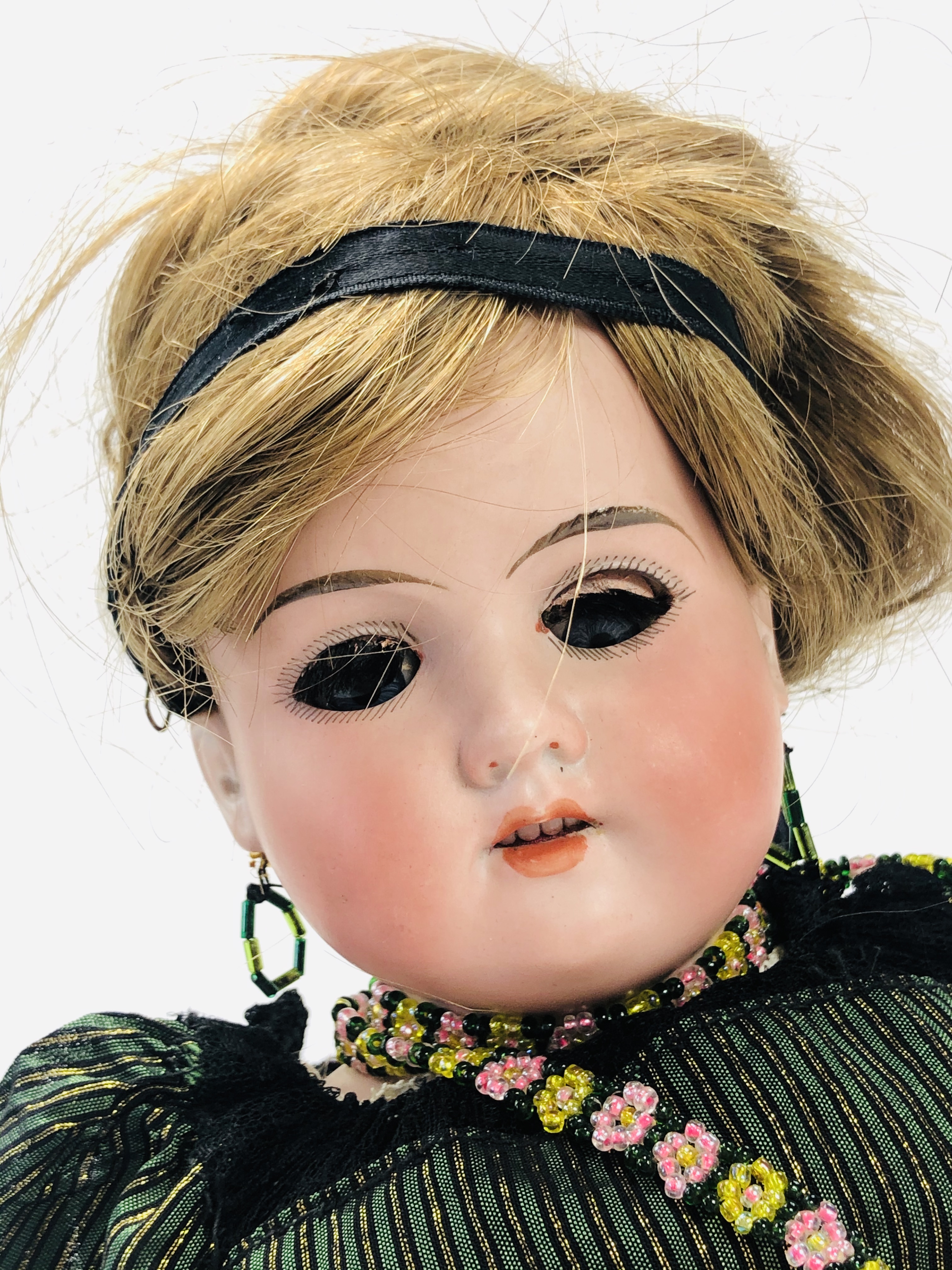 Antique Armand Marseille Doll, 20". Dolly Face doll mould 370 0 DEP antique bisque shoulder head - Image 3 of 6