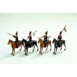 Britains Lead Metal Soldiers comprising Mounted Lancers. Generally Fair to Good. Note: We are