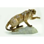 Beswick Puma on Rock Model No 1702 - 8 ½” – 21.6cm - Tawny/Brown – Gloss - No faults. Note: We are