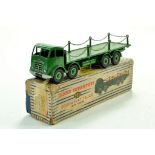 Dinky No. 905 Foden (2nd Type) Flat Truck with Chains in green. Generally very good in fair box.