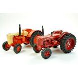 Ertl 1/16 diecast farm issue duo comprising Case 600 Tractor plus McCormick WD-9. Generally