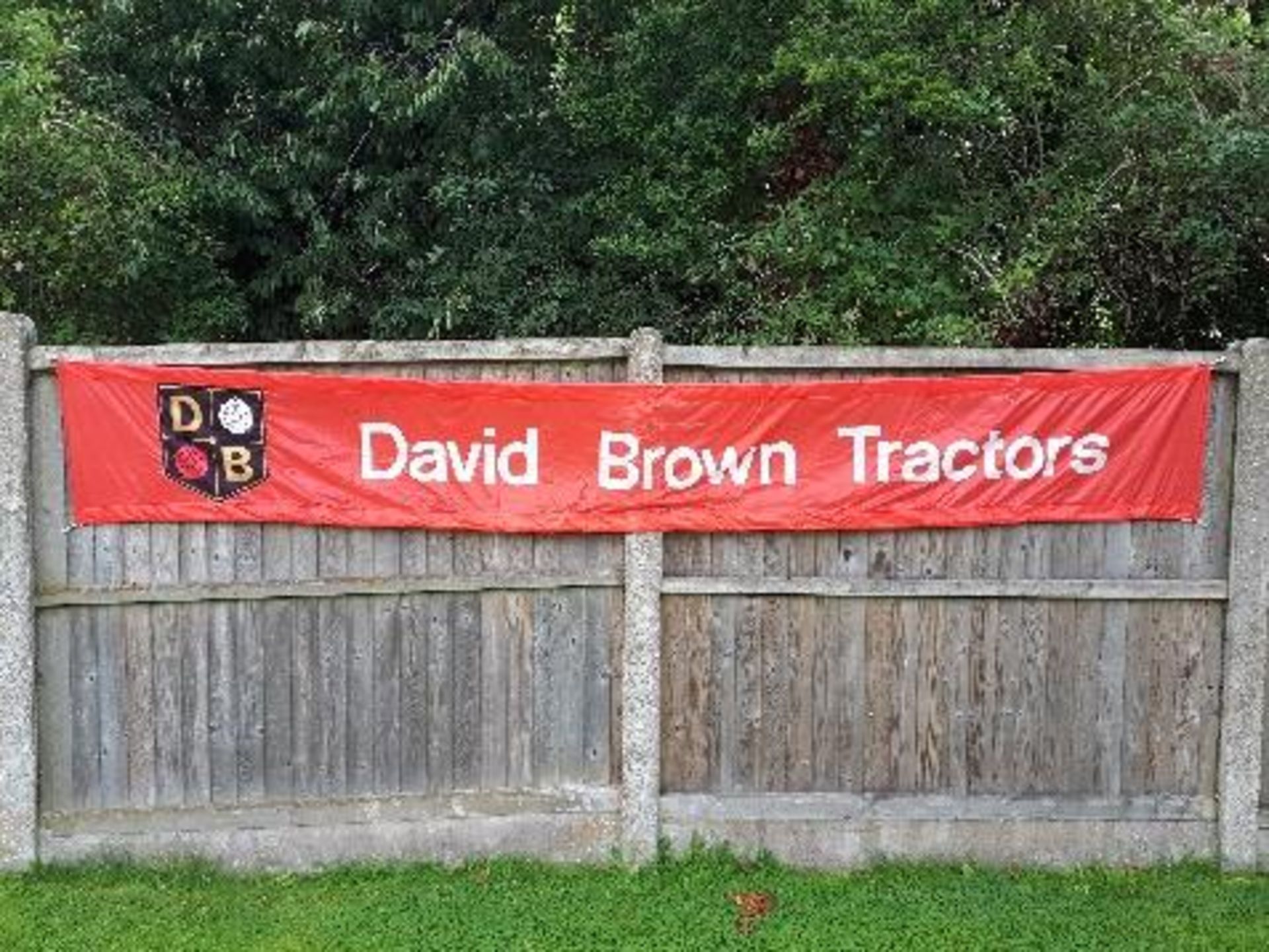 Incredibly Scarce Original David Brown Tractor issue Banner measuring 3700mm wide by 400mm high.