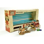 Britains No. 7615 Wild West Overland Stage Coach with Figures and Luggage. A little dusty but