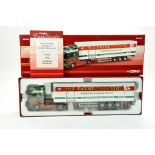 Corgi 1/50 diecast truck issue comprising No. CC14013 Volvo Fridge Trailer in the livery of HE